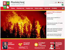 Tablet Screenshot of plzensky-kraj.cz